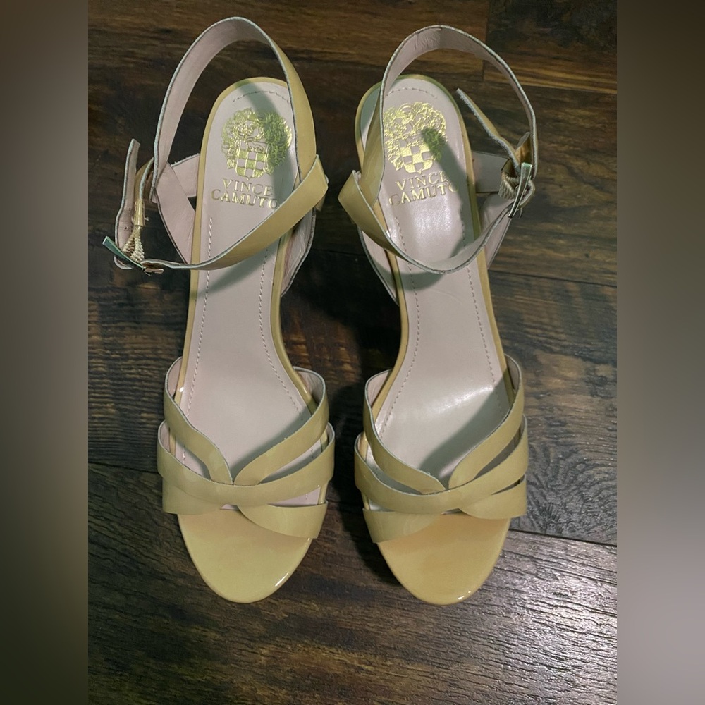 Vince Camuto Women's Beige Strappy Heels